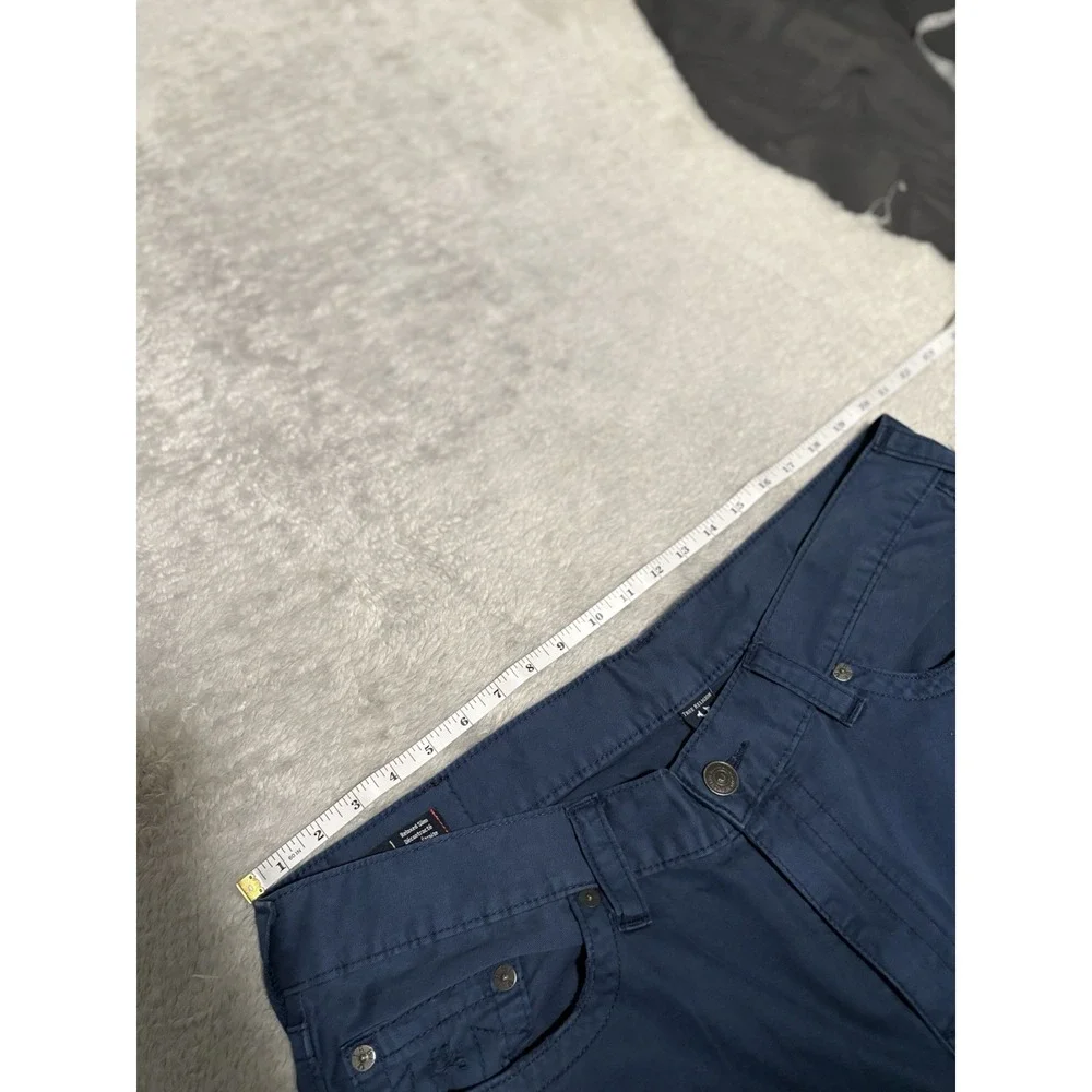 True Religion‎ Geno Relaxed Fit Blue Distressed Ripped Pants Size 40x34